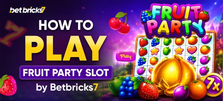 how to play Fruit Party slot by Betbricks7